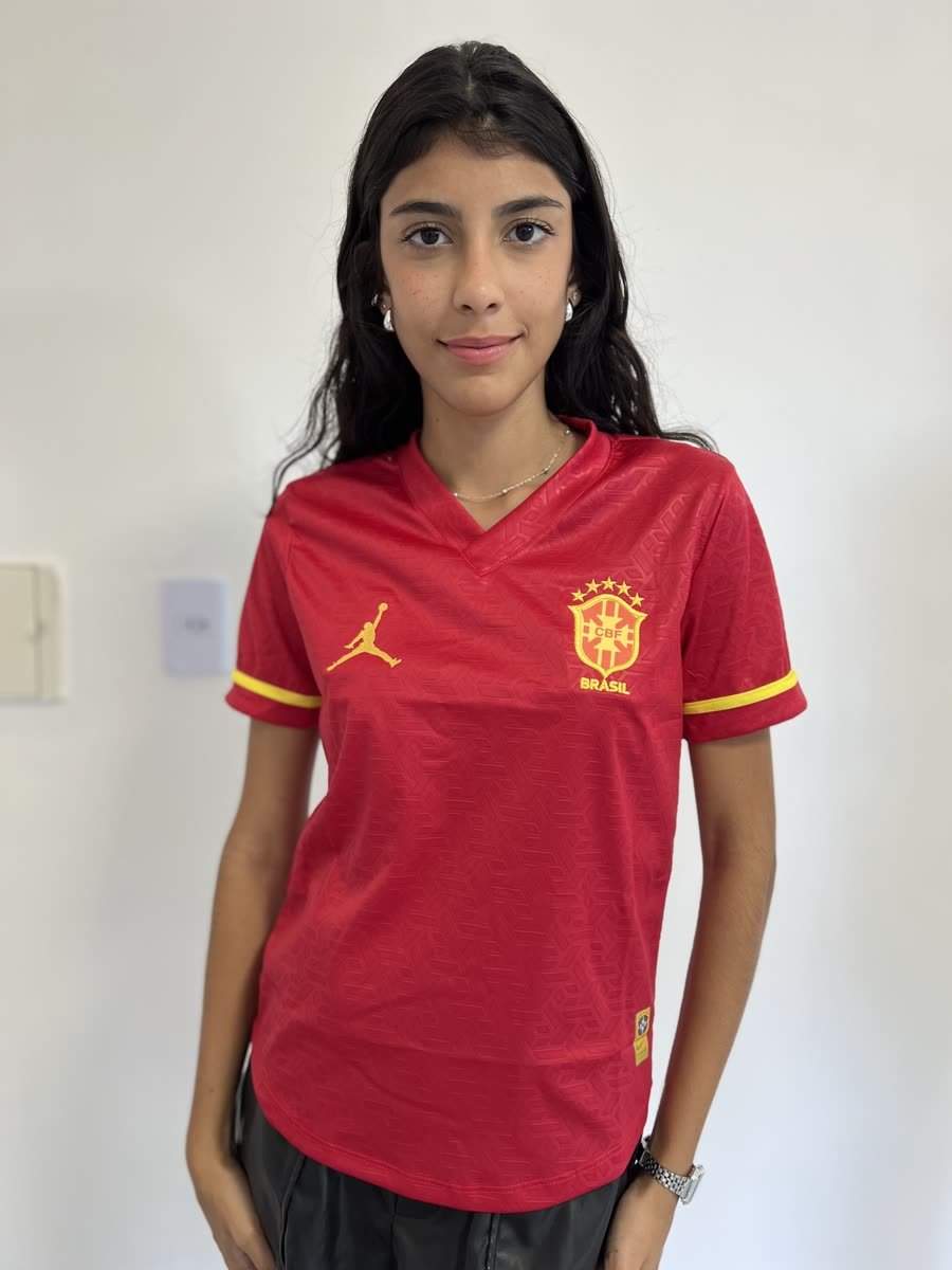 Camisa Feminina Nacional Vermelha