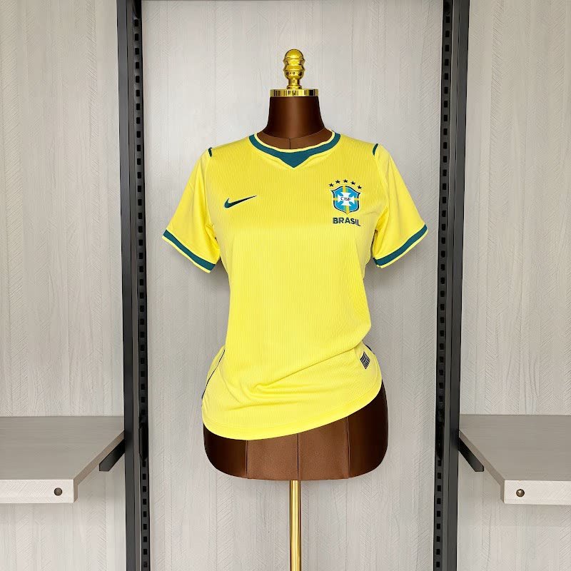 Camisa Tailandesa Torcedor Feminino Amarela